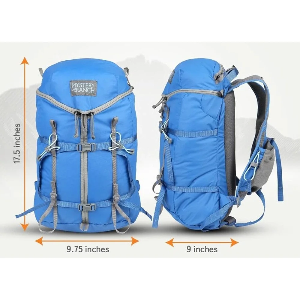 Mystery Ranch Backpack Unisex OS Blue Prize Fighter Outward Bound Rip-Zip Pack